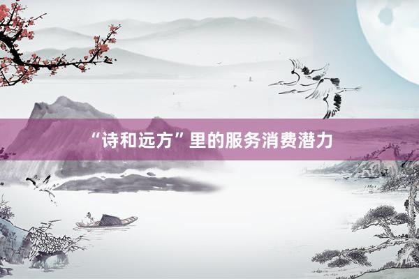 “诗和远方”里的服务消费潜力