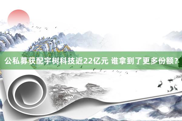 公私募获配宇树科技近22亿元 谁拿到了更多份额？