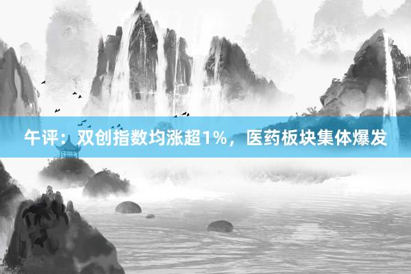 午评：双创指数均涨超1%，医药板块集体爆发