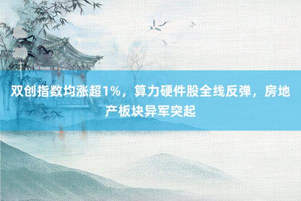 双创指数均涨超1%，算力硬件股全线反弹，房地产板块异军突起