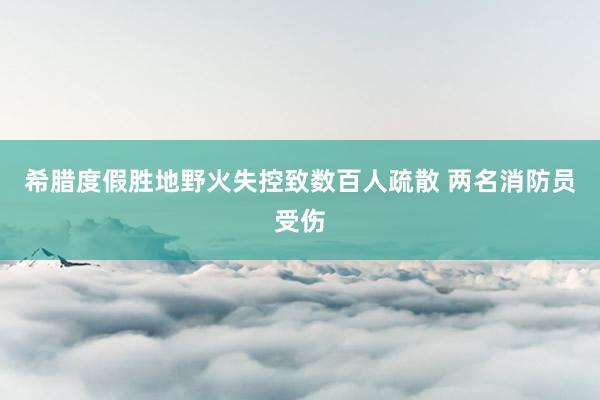 希腊度假胜地野火失控致数百人疏散 两名消防员受伤