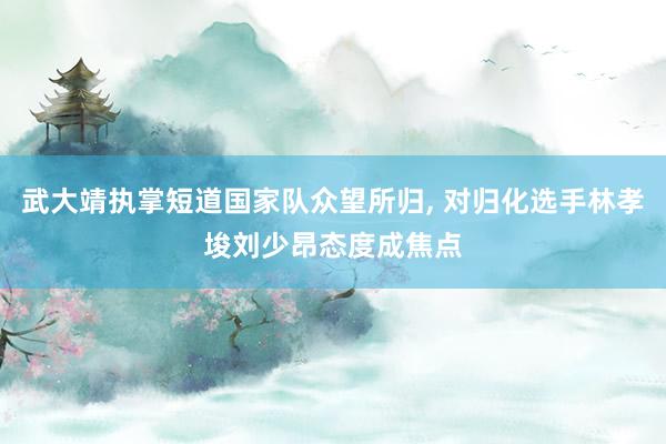 武大靖执掌短道国家队众望所归, 对归化选手林孝埈刘少昂态度成焦点