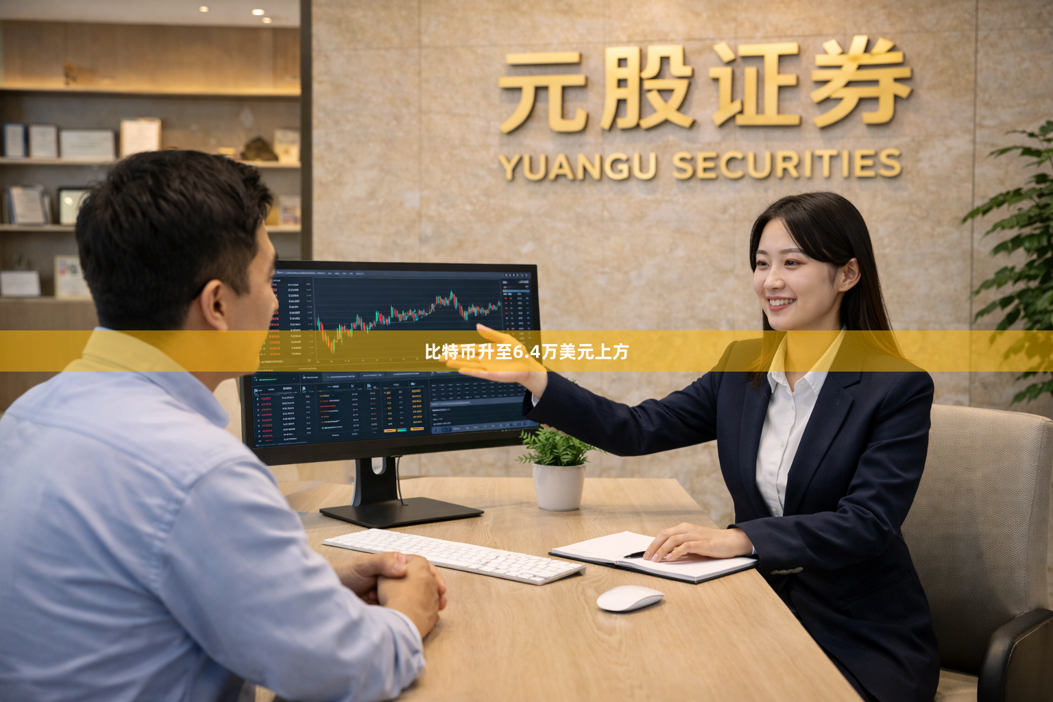 比特币升至6.4万美元上方