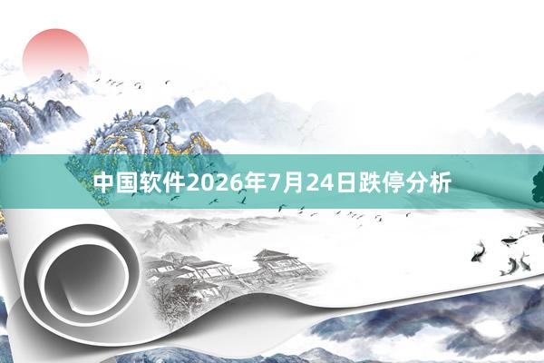 中国软件2026年7月24日跌停分析