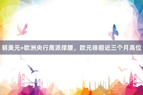 弱美元+欧洲央行鹰派撑腰，欧元徘徊近三个月高位