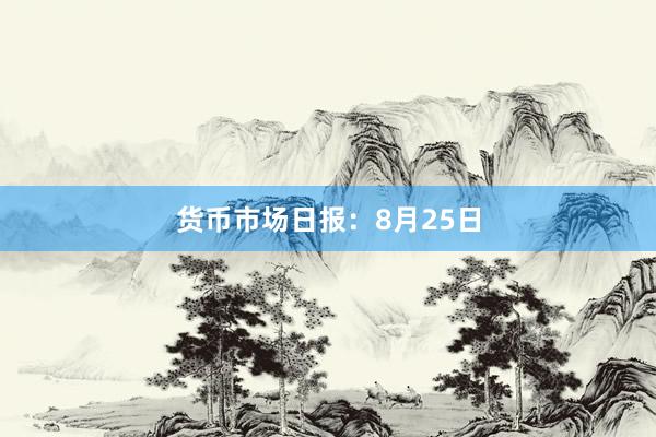 货币市场日报：8月25日