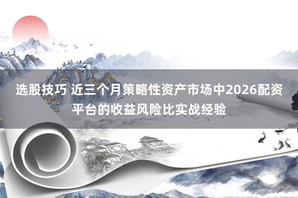 选股技巧 近三个月策略性资产市场中2026配资平台的收益风险比实战经验